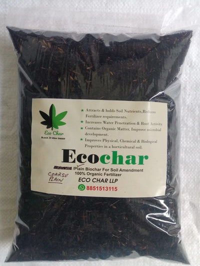 Dr.Megha Saxena Charged Biochar 1kg / Plain Biochar EcoChar Buy Biochar, Organic Fertilizer Online from Urban Plants