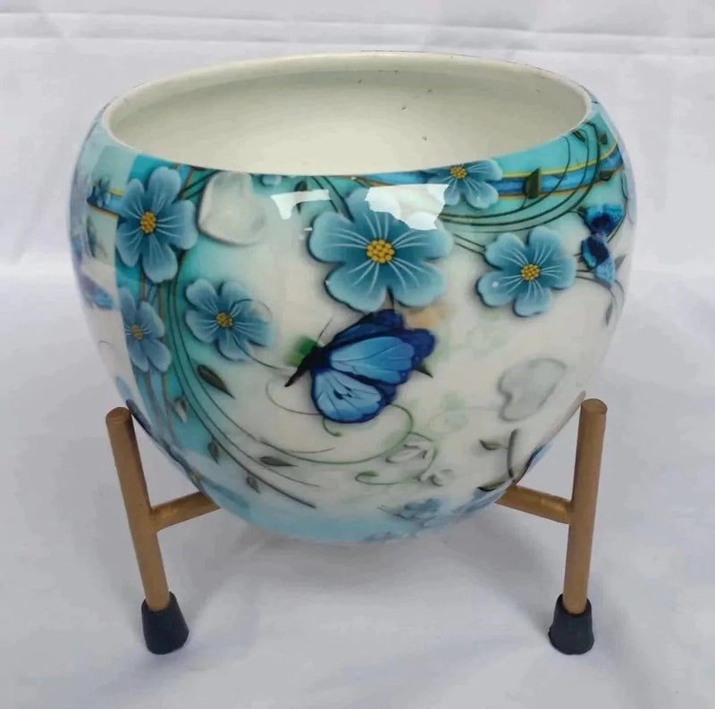 Urban Plants Pots & Planters Butterfly Buy Decorative Metal Planters with Stand Buy Decorative Metal Planters with Stand from Urban Plants-Urban Plants