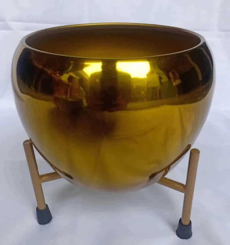 urban plants Pots & Planters Gloss Mustard Buy Metal Round Planter Buy Printed Round Metal Planters with Stand-Urban Plants