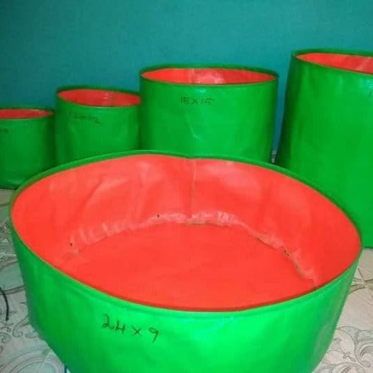 AyurTree GROW BAGS - Green color HDPE Green Growbags - HDPE Combo Buy HDPE Growbags Combo Online 