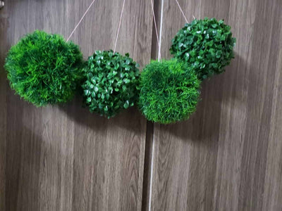 Blooming Flowers Artificial Plant Artificial grass ball Buy Artificial Grass Ball Home Decor Online 