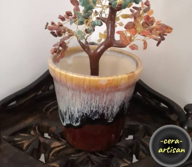 Cera Artisan Ceramic Pot Brown Ceramic Pot Brown Ceramic Melting Pot Buy Brown Ceramic Melting Pot Online from Urban Plants 
