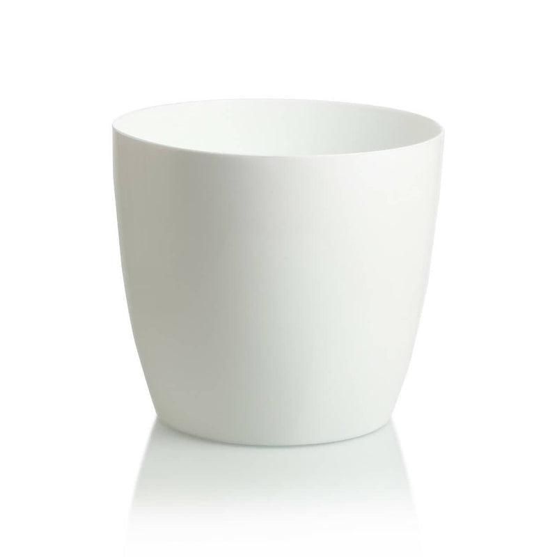 Home Square Roots Plastic planters White round planter (25 cms)