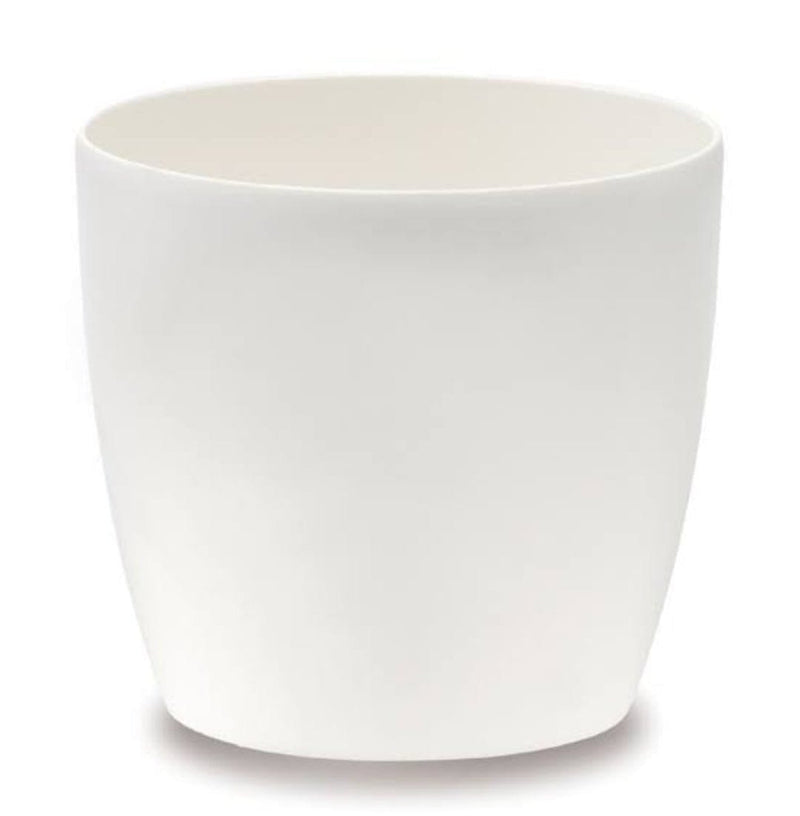 Home Square Roots Plastic planters White round planter (25 cms)