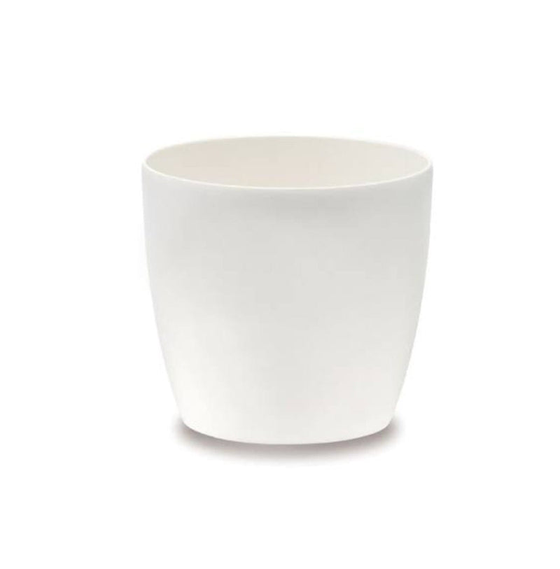 Home Square Roots Plastic planters White round planter (25 cms)
