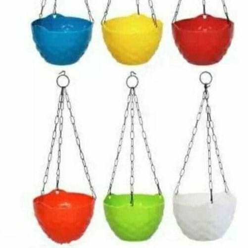 Jas Digital Patio & Garden Diamond Hanging pot (Multicolor) Plant Container Set  (Pack of 6) Buy Hanging Plastic Planters Pack of 6 Online from Urban Plants 