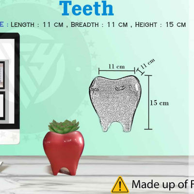 Kaay Enterprise Teeth pot White teeth FRP pot FRP Table top Teeth Pot