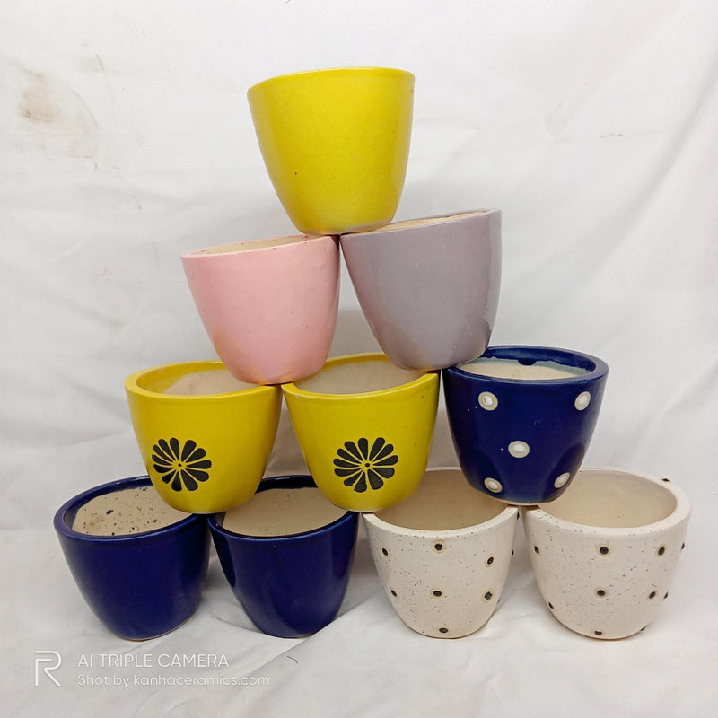 Kanha ceramics Ceramics Ceramics egg pot set of 10 pieces