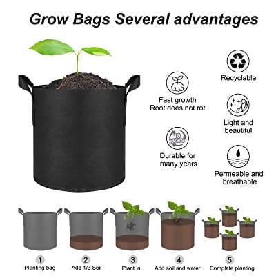 PLANTERIA indoor and outdoor gardening Fabric Grow Bags Buy Geo Fabric Grow Bags 
