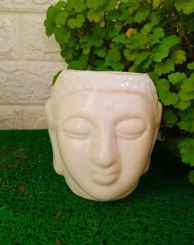 Plants and Lifestyle Pots Buddha Ceramic Pot Buy Buddha face Ceramic Pot Online 
