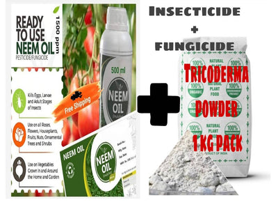 Shri Organic Fungicide and insecticide Trichoderma + Neem Oil Combo