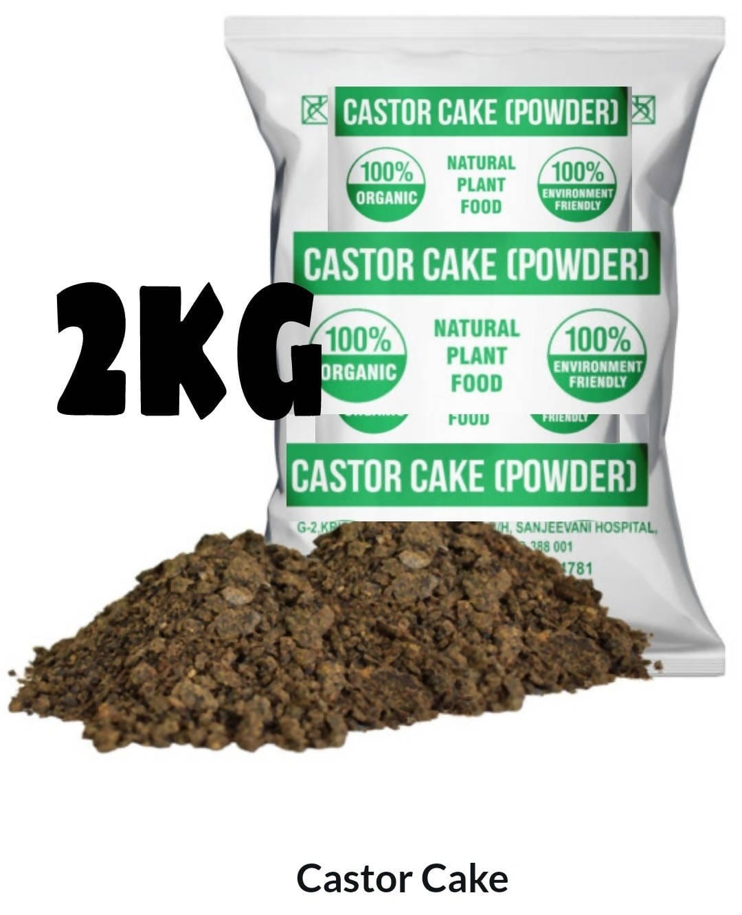 Garden Genie Castor Cake I Nitrogen Rich Fertilizer I Organic Manure for  Home Garden I Rich
