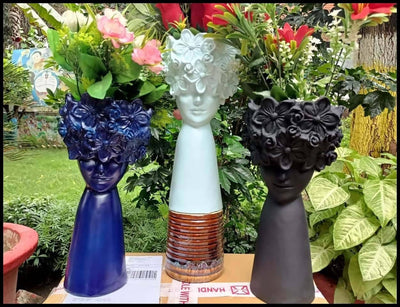Spacio Decor Pots Pots Floral Girls Set of 3