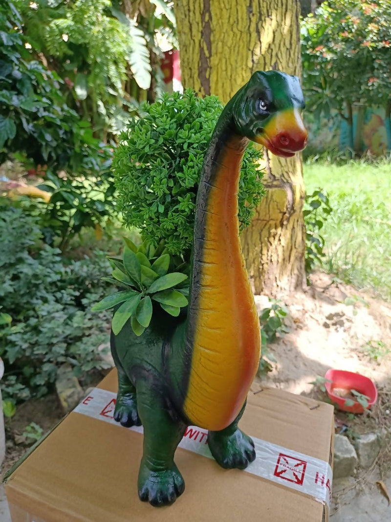 Spacio Decor Pots Pots Polyresin Dinosaur Pot