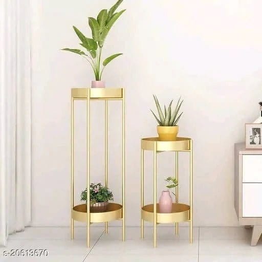 Studio Infusion Plants Stand Metal Planter Stand Set of 2