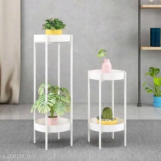 Studio Infusion Plants Stand Metal Planter Stand Set of 2