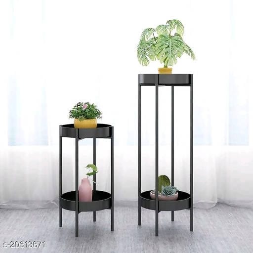 Studio Infusion Plants Stand Metal Planter Stand Set of 2