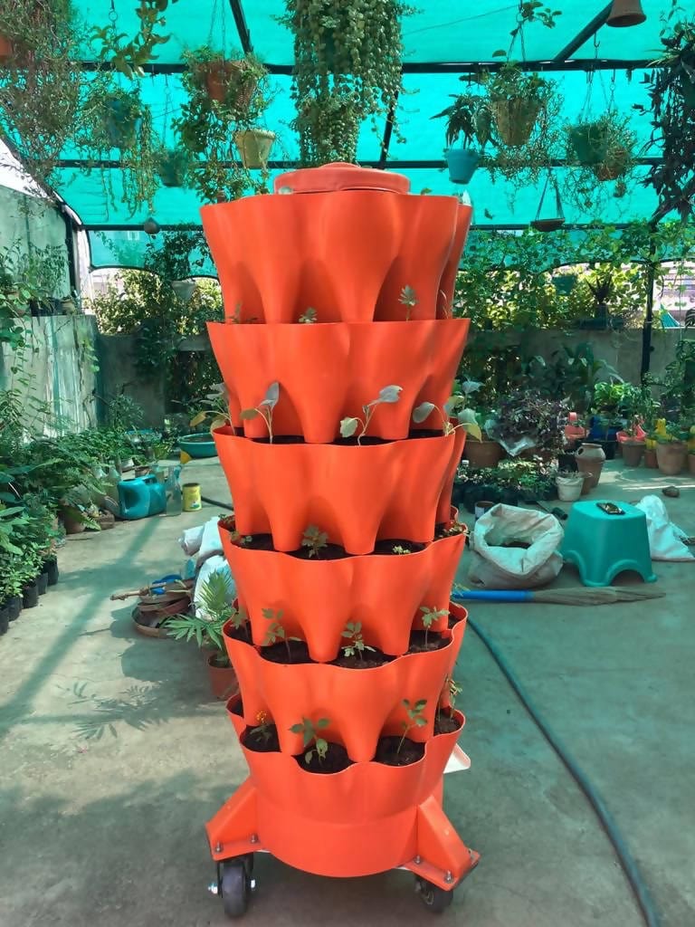 Urban Plants planter Without Composter Buy Sadabahar - Vertical Garden Tower Sadabahar - Vertical Garden Tower